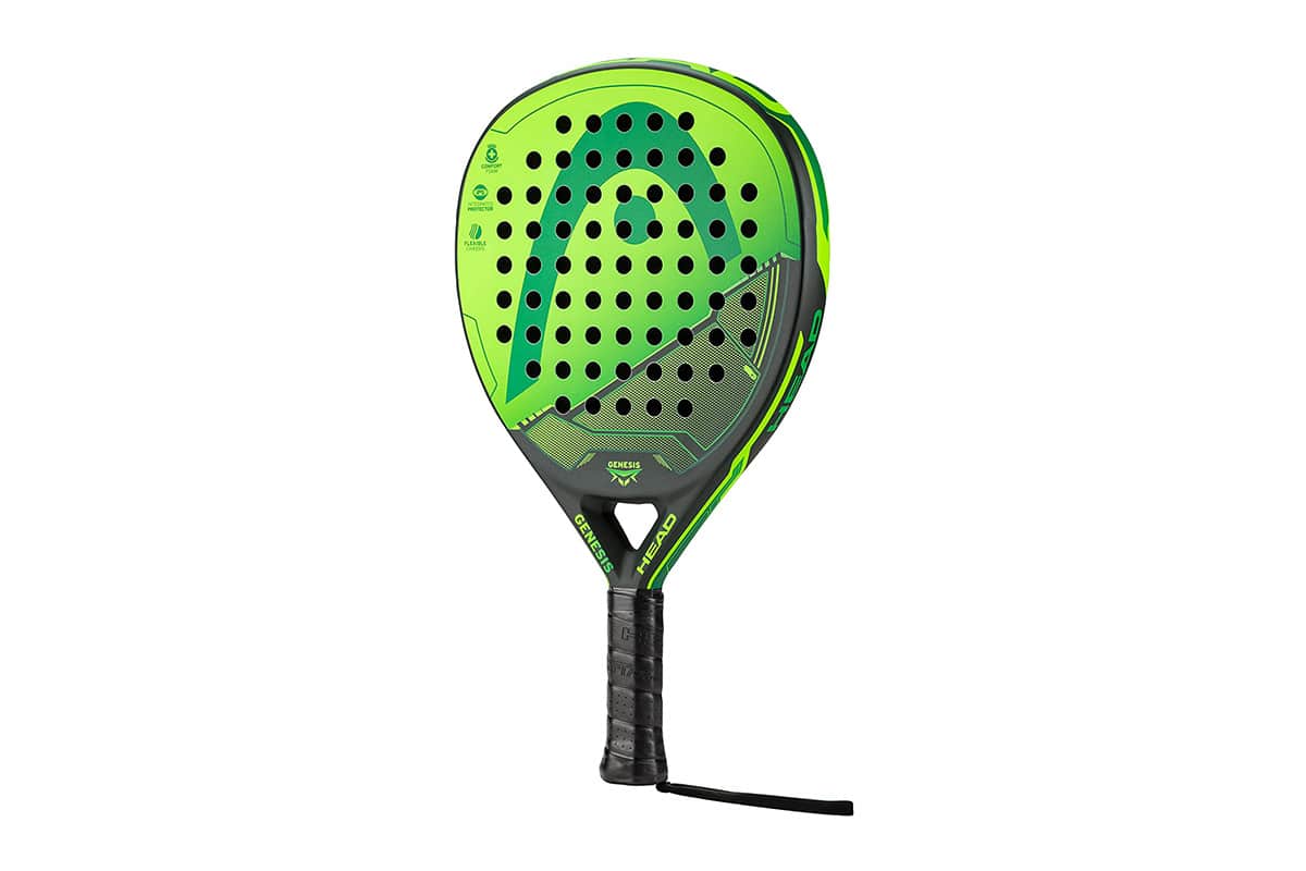 Head Genesis Padel Racket - Green and Black