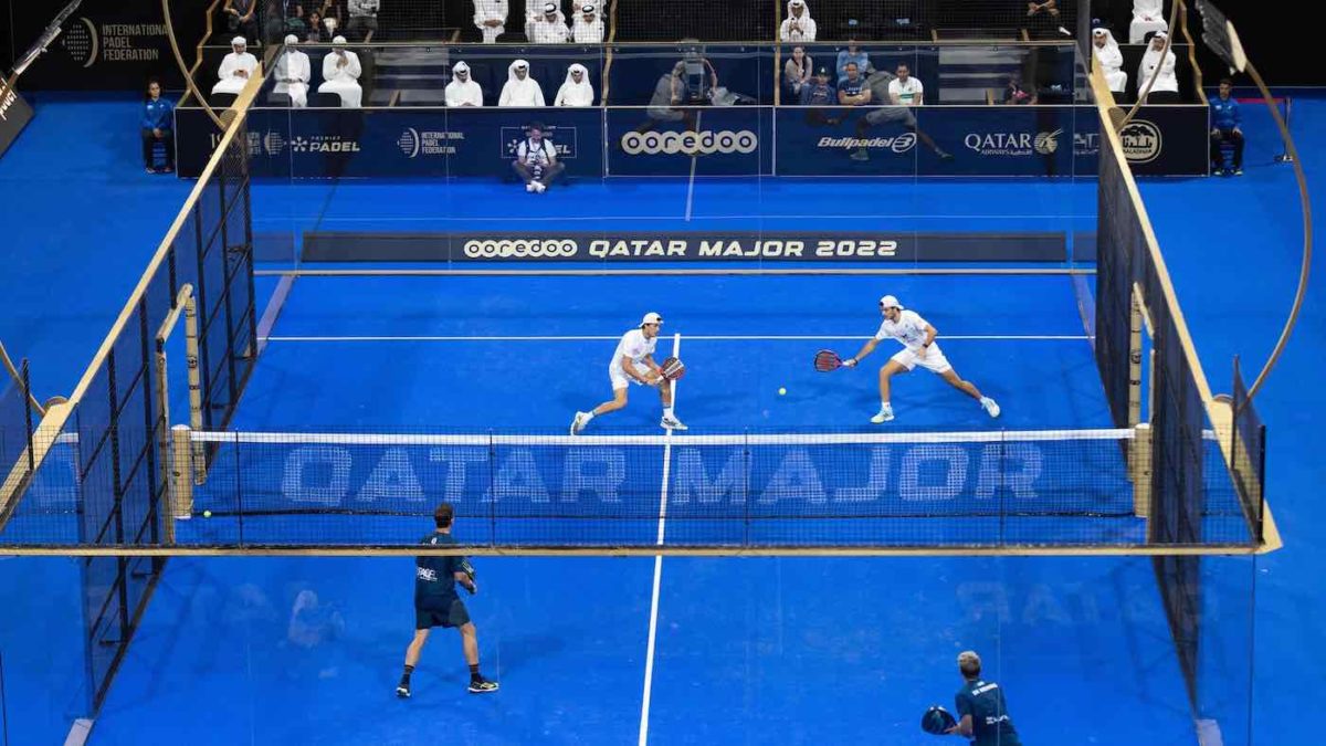 Galan and Lebron playing in Qatar Open of Padel 2022