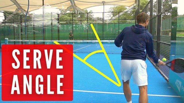 The best serve angle in Padel.