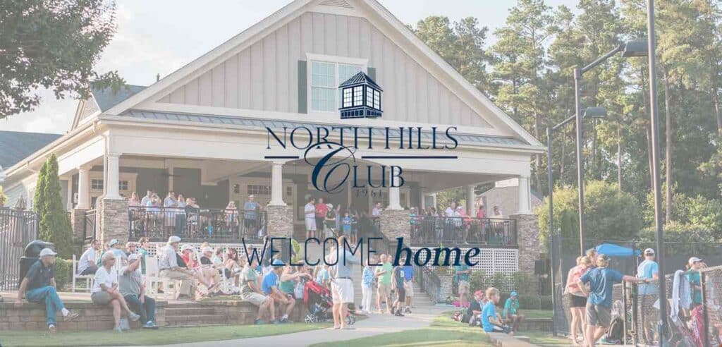 Página inicial do North Hills Club na Carolina do Norte.