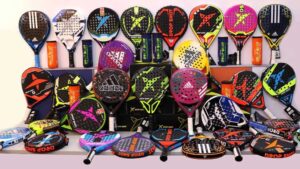 Best padel rackets for beginners compared. Pile of padel rackets to choose from!