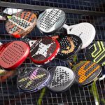 Overview selection of many padel rackets for advanced players.