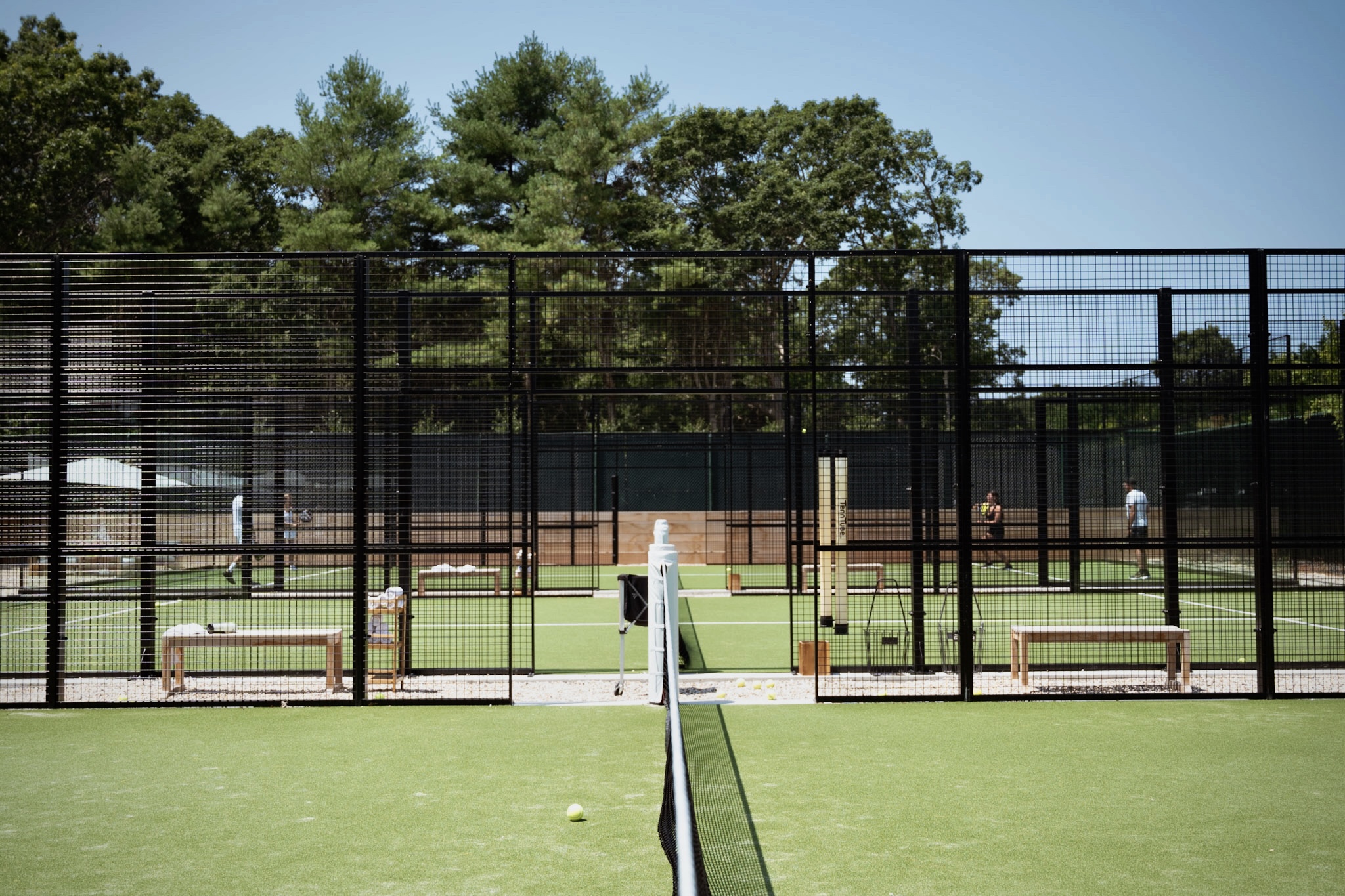 Padel courts at Hampton Racquet in East Hampton, NY