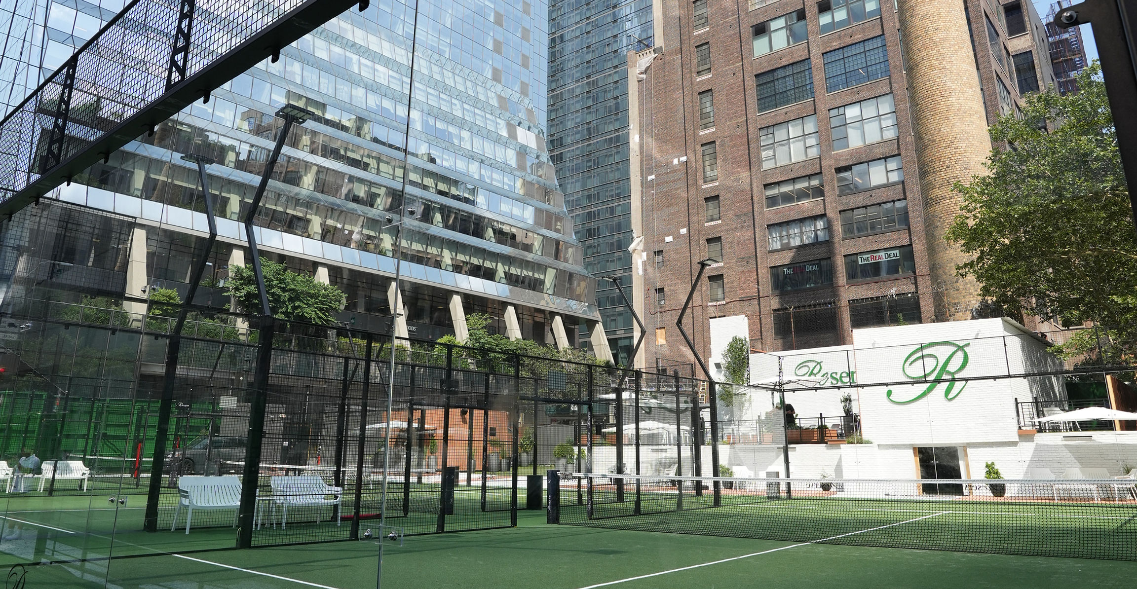 Padel courts at Reserve Hudson Yards in New York, NY