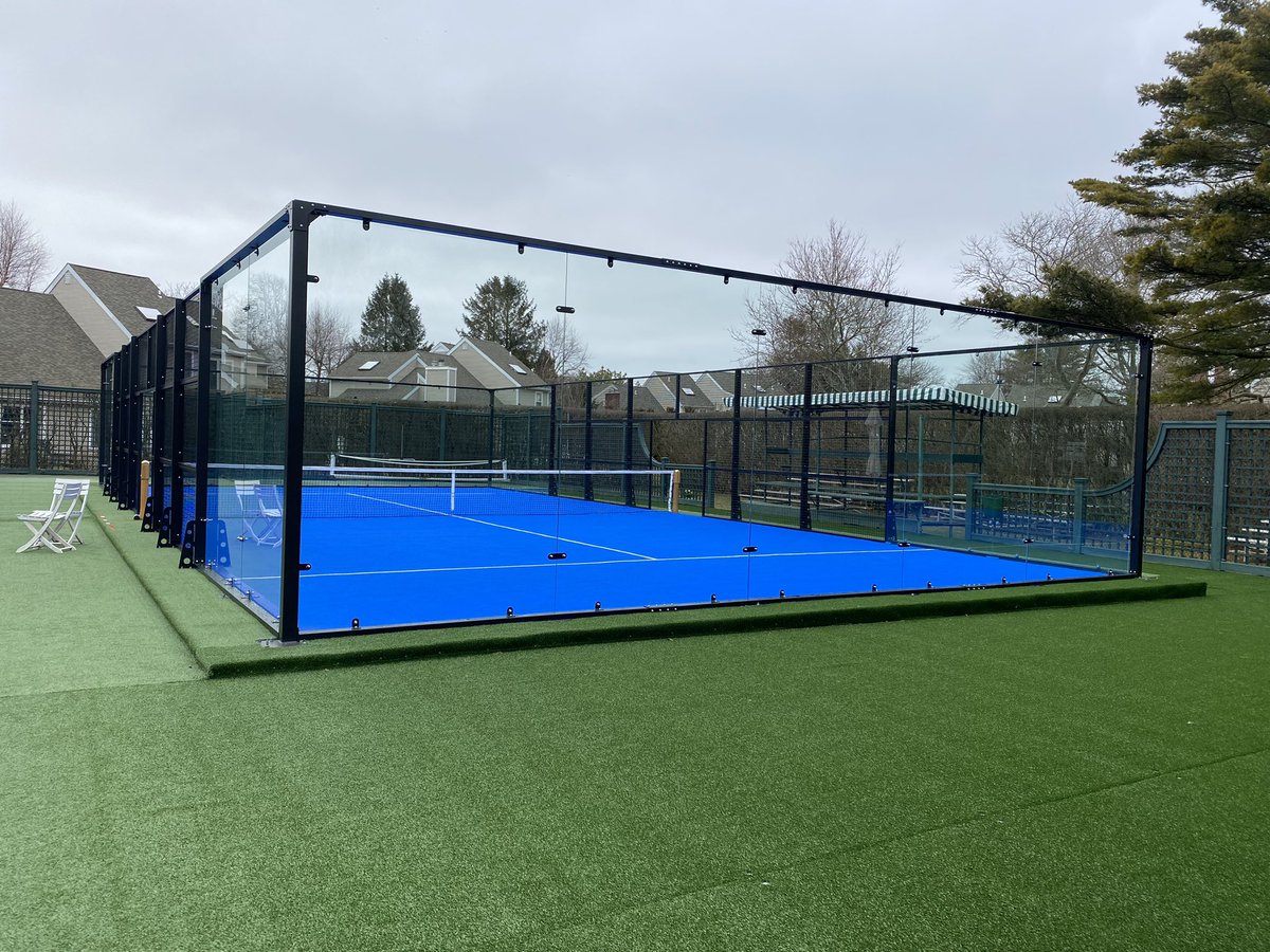 Padel courts at Triangle Tennis Club in Southampton, NY
