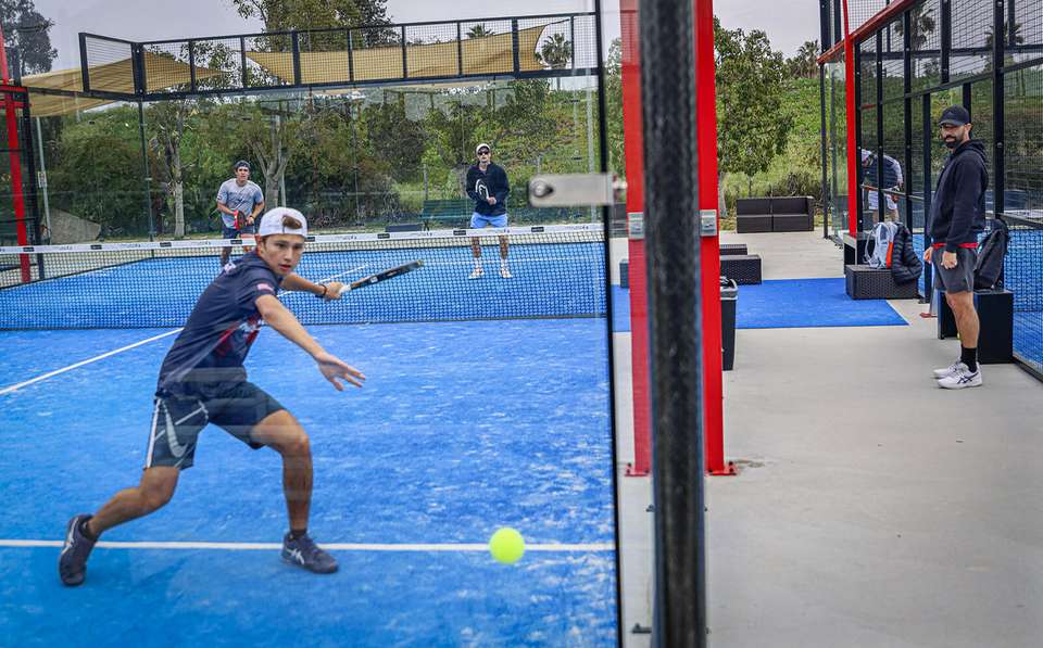 Padel courts at 40Forty Padel Club in Mauldin, SC