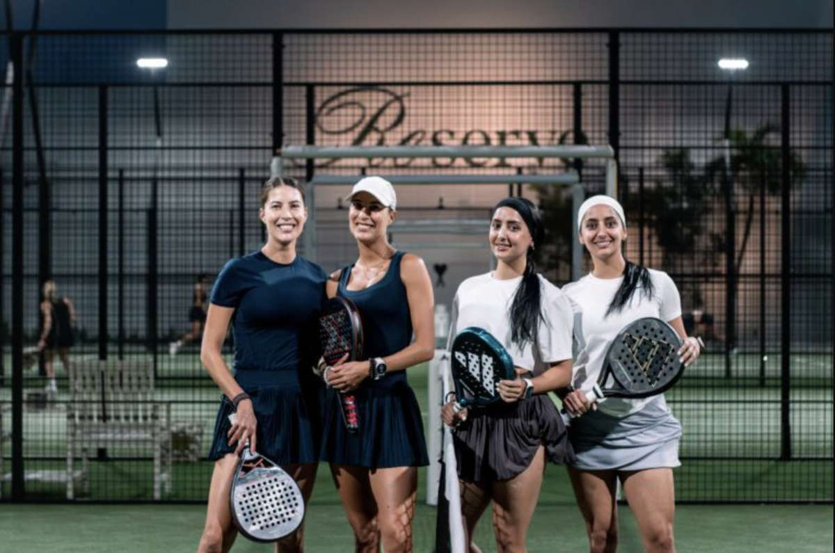 Padel courts at 6 Love Sports in Miami Beach, FL