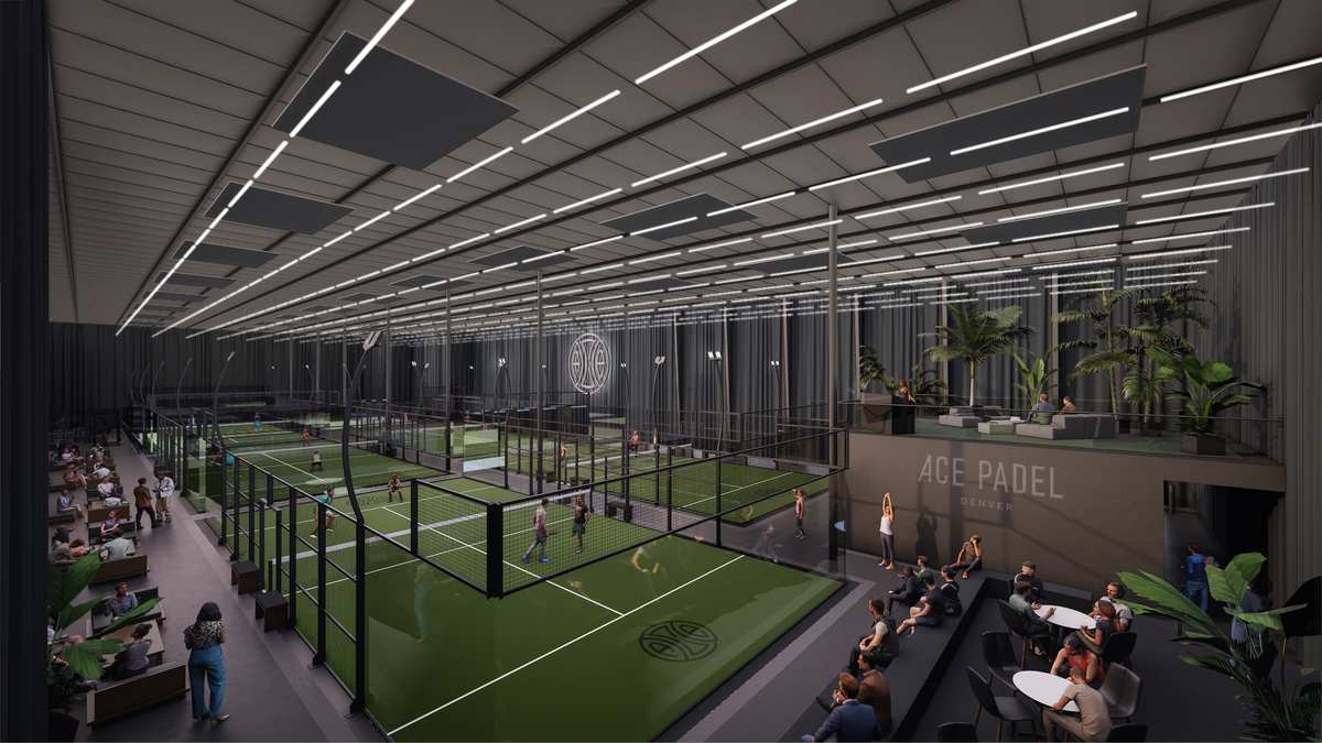 Padel courts at Ace Padel Denver in Denver, CO