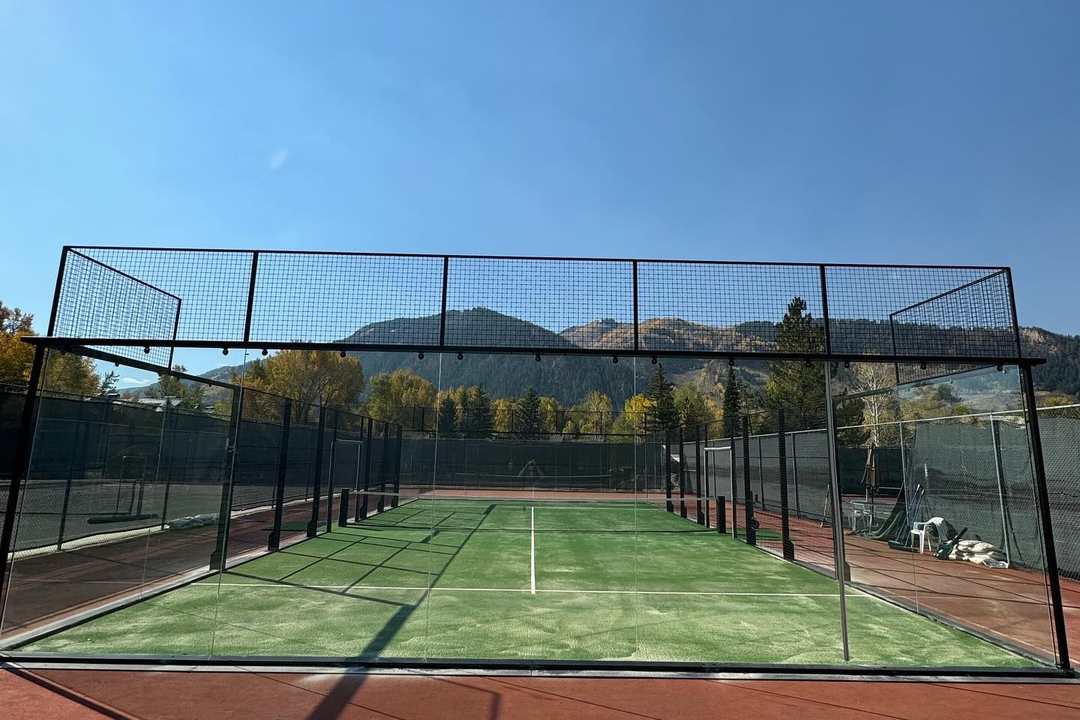 Padel courts at Aspen Padel Club in Aspen, CO