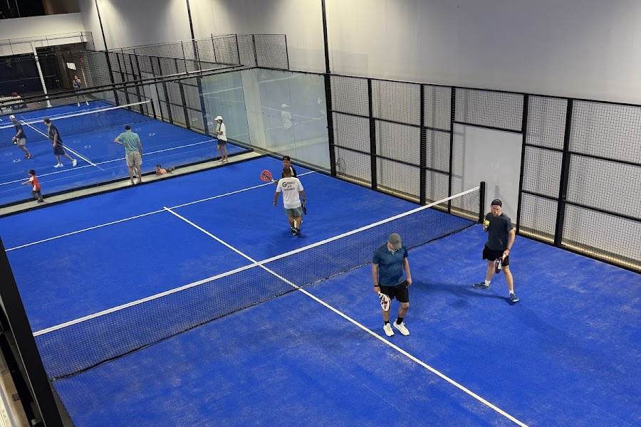 Padel courts at Austin Padel Center in Austin, TX