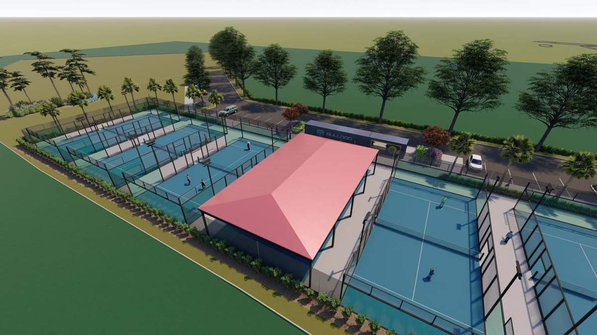 Padel courts at BullDog - Padel Unleashed in Orlando, FL