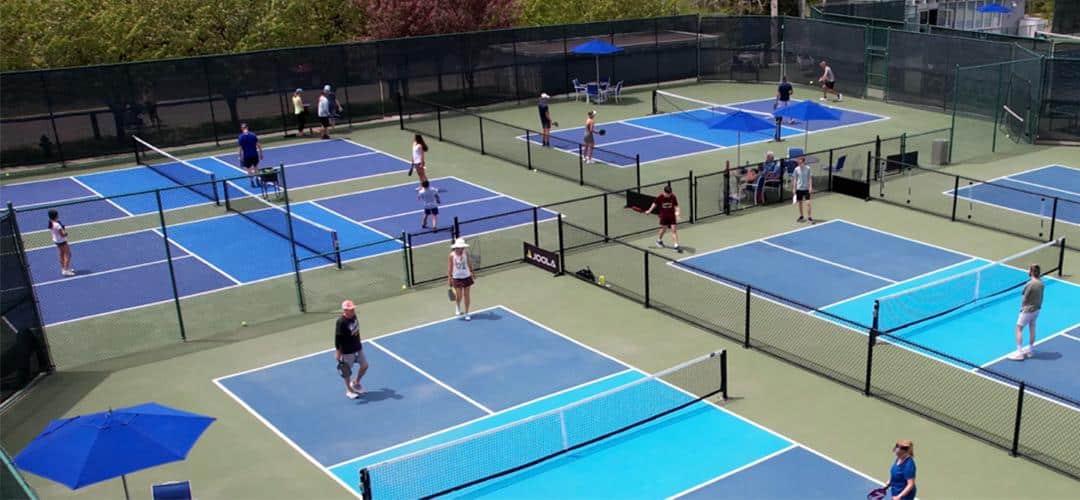 Padel courts at Cascades Tennis in Aspen, CO