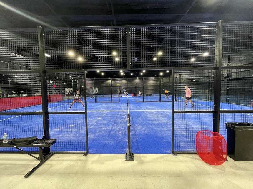 Padel courts at Champions Padel Club in Doral, FL