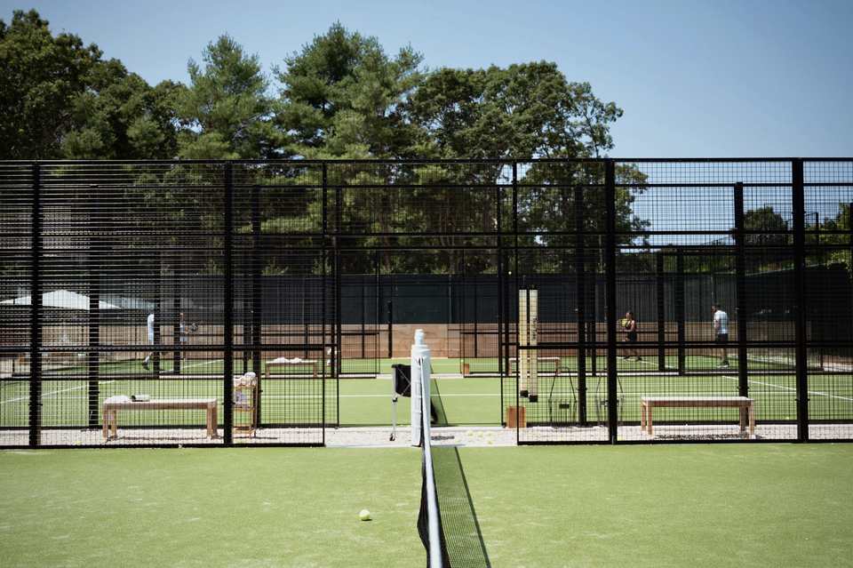 Padel courts at Hampton Racquet in East Hampton, NY