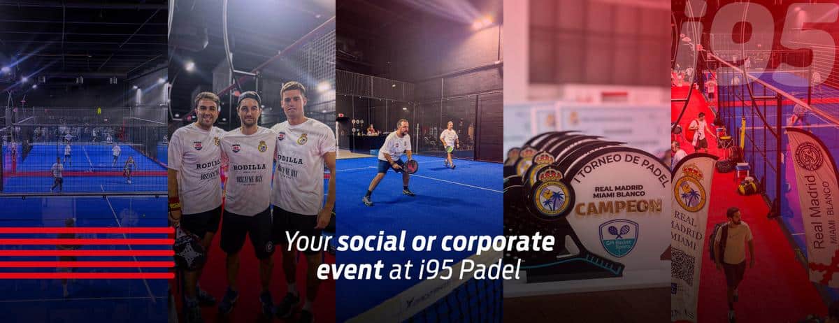 Padel courts at i95 Padel Club Miami in Miami, FL