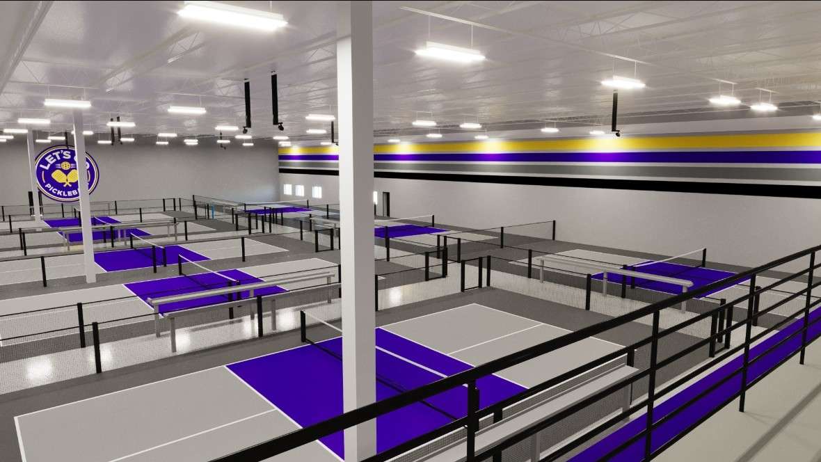 Padel courts at Let's Go Pickleball & Padel in Peachtree City, GA