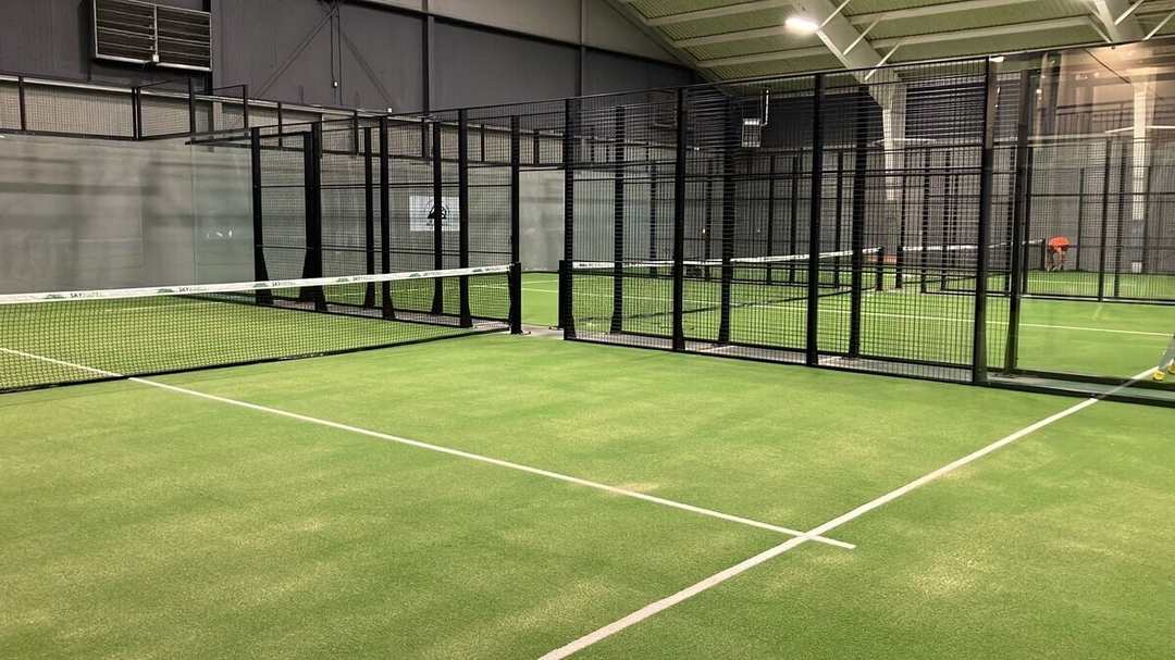 Padel courts at Olympus Padel in Colorado Springs, CO