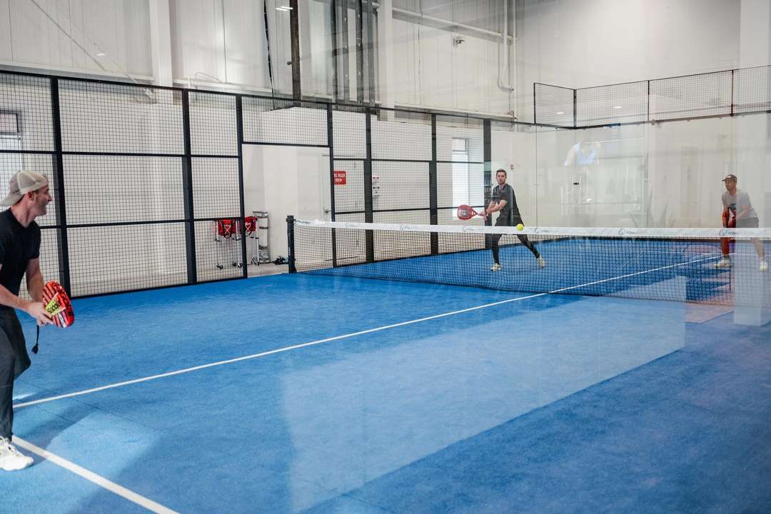 Padel courts at Padel Boston in Dedham, MA