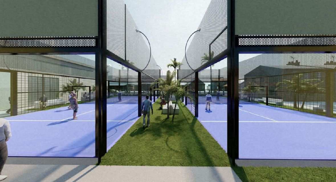 Padel courts at Padel California in Oceanside, CA