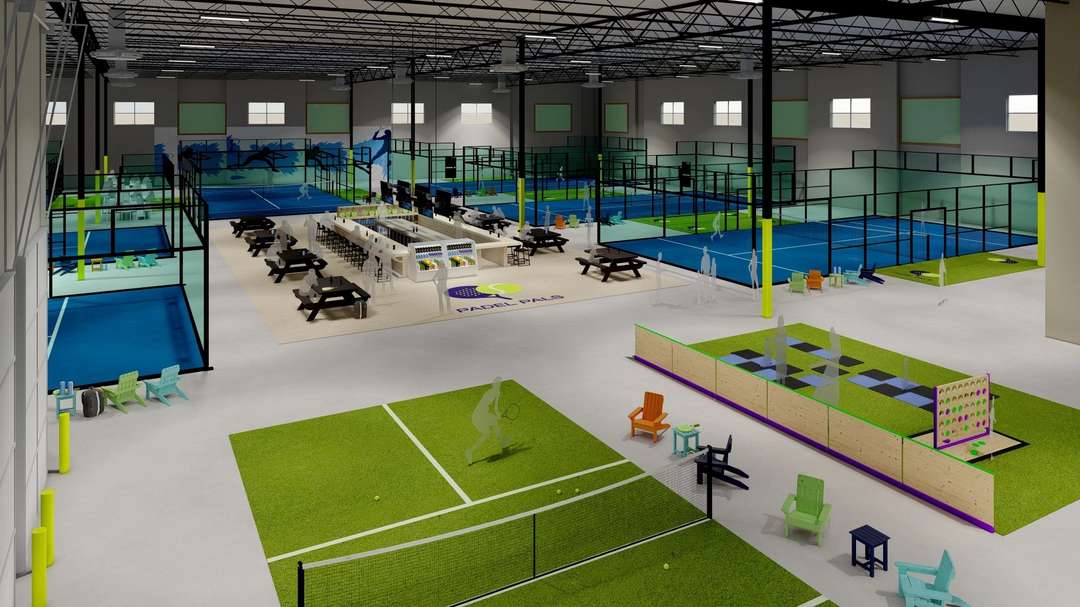 Padel courts at Padel Pals Club in Mesa, AZ