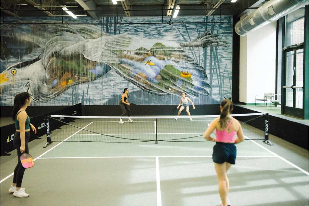 Padel courts at Padel Plant in Richmond, VA