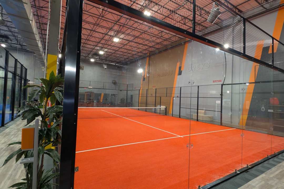 Padel courts at Padel Plus Indoor Racquet Club in Orlando, FL