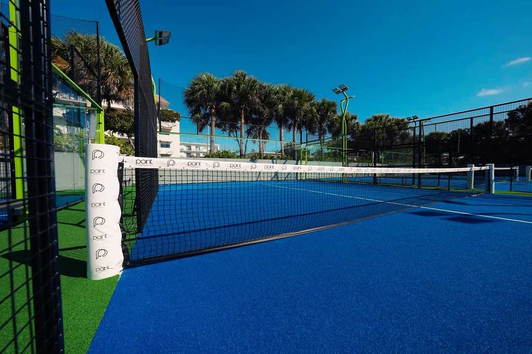 Padel courts at Padel Point Miami in Miami Beach, FL