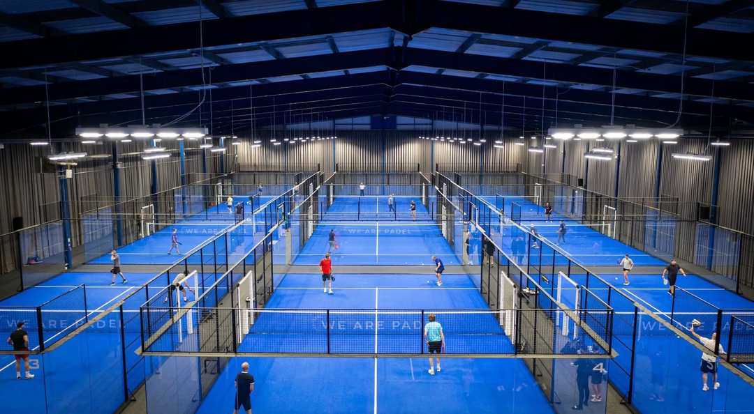 Padel courts at Padel Square in Cleveland, OH