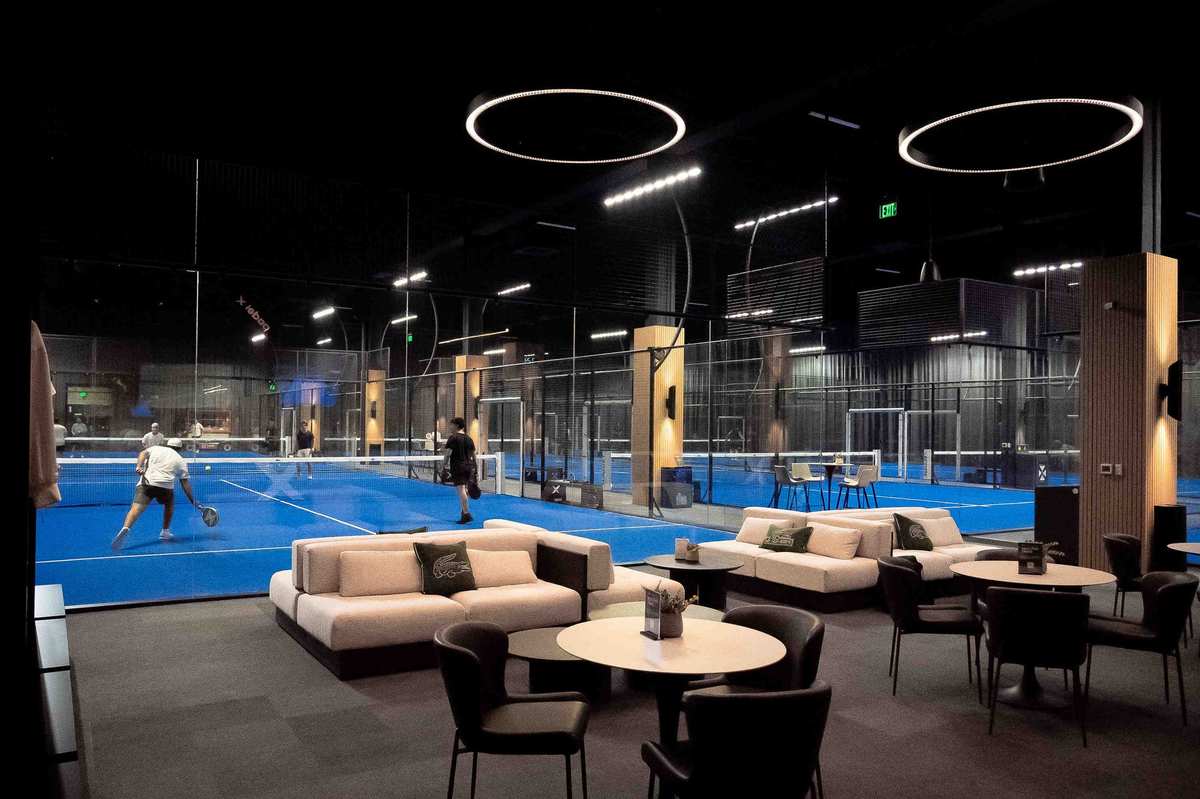 Padel courts at Padel X Boca Raton in Boca Raton, FL