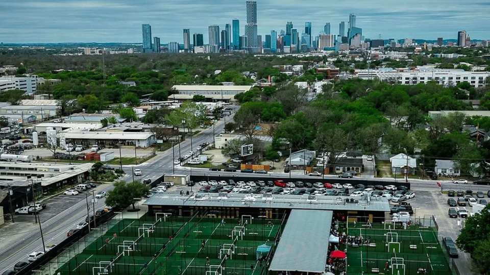 Padel courts at Padel39 East Austin in Austin, TX