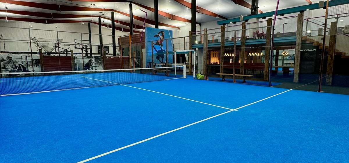 Padel courts at PADELphia in Bala Cynwyd, PA