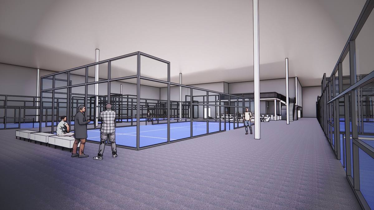 Padel courts at pATL Mt. Pleasant in Mt. Pleasant, SC