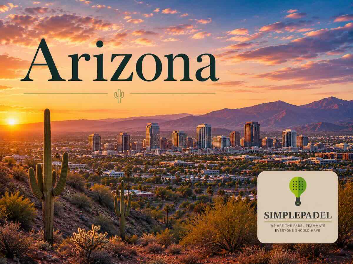 Padel courts in Arizona with players in action