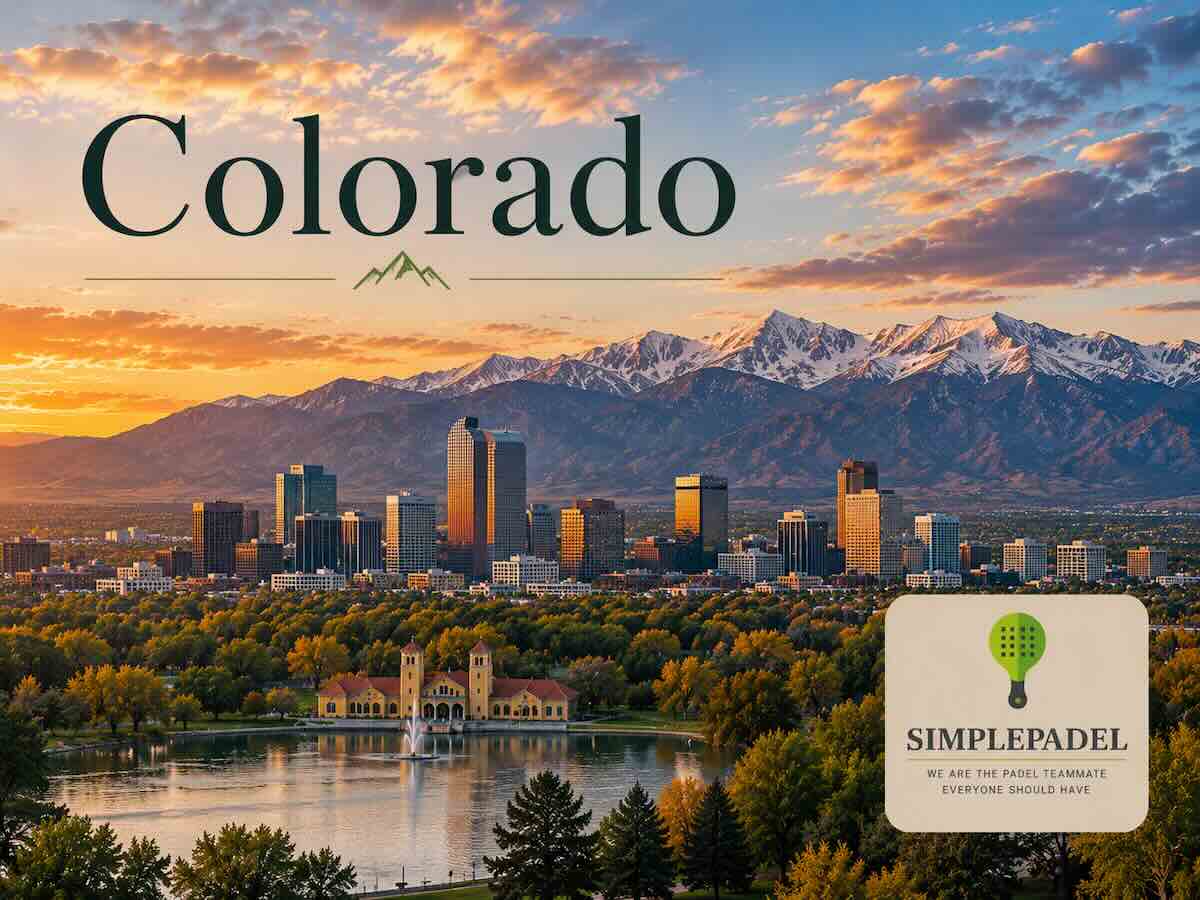 Padel courts in Colorado with players in action