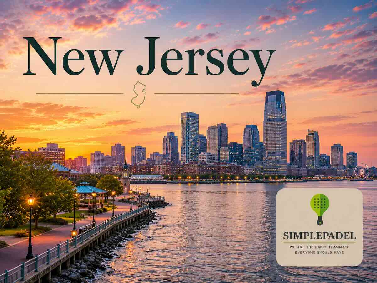 Padel courts in New Jersey with players in action