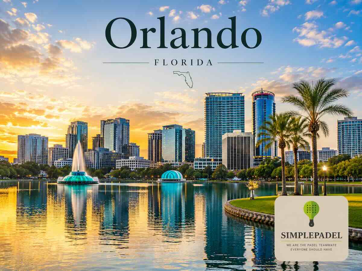 Padel courts in Orlando with players in action