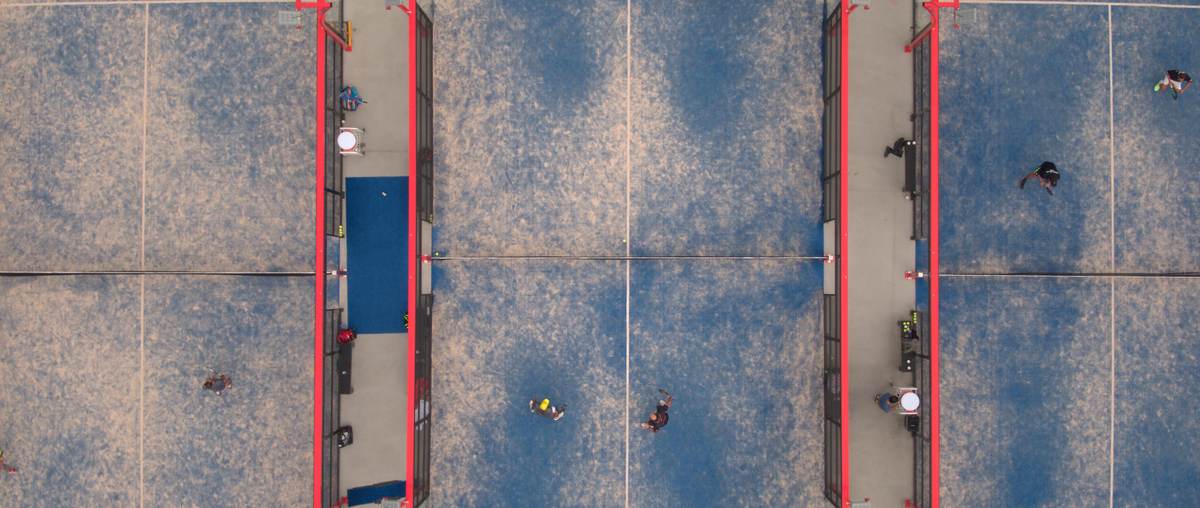 Padel courts at Taktika Padel in San Diego, CA