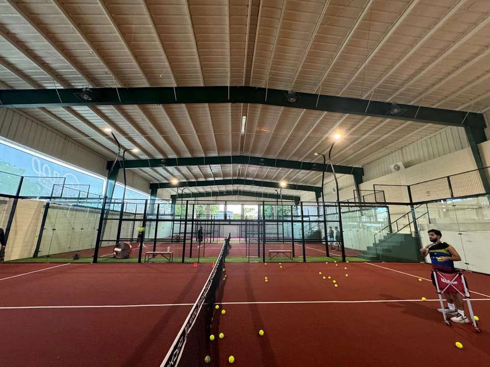 Padel courts at The Drop Club in San Juan, PR