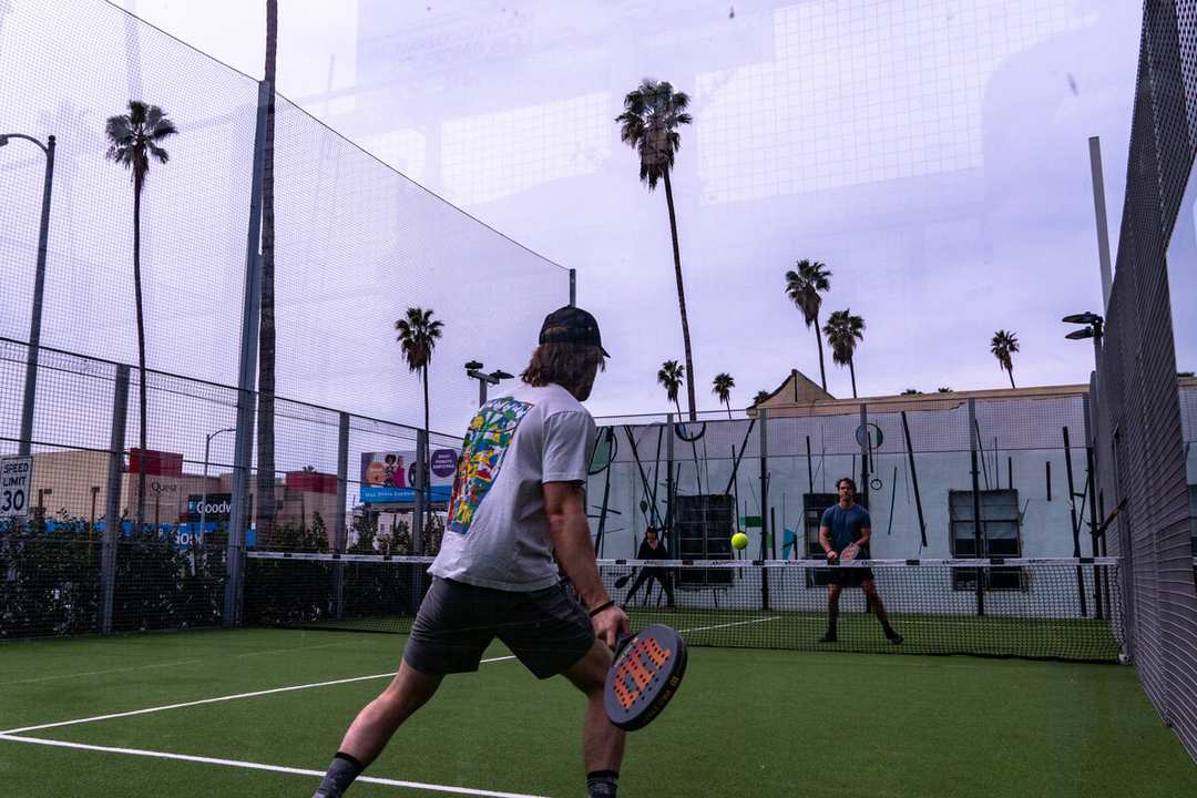 Padel courts at The Padel Courts in Los Angeles, CA