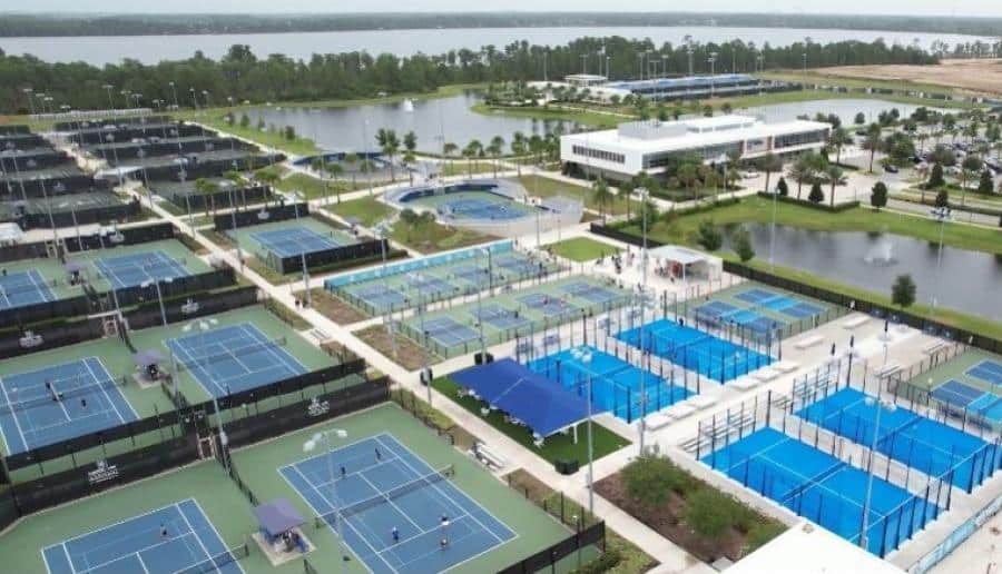 Padel courts at USTA National Campus in Orlando, FL