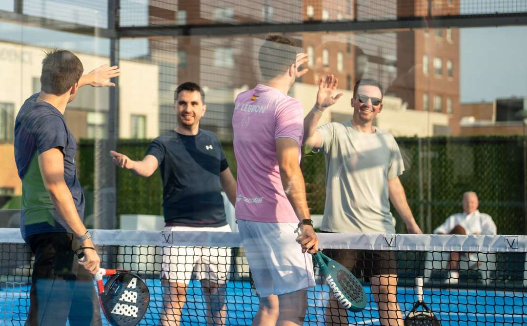Padel courts at Viva Padel & Pickleball Club in Philadelphia, PA