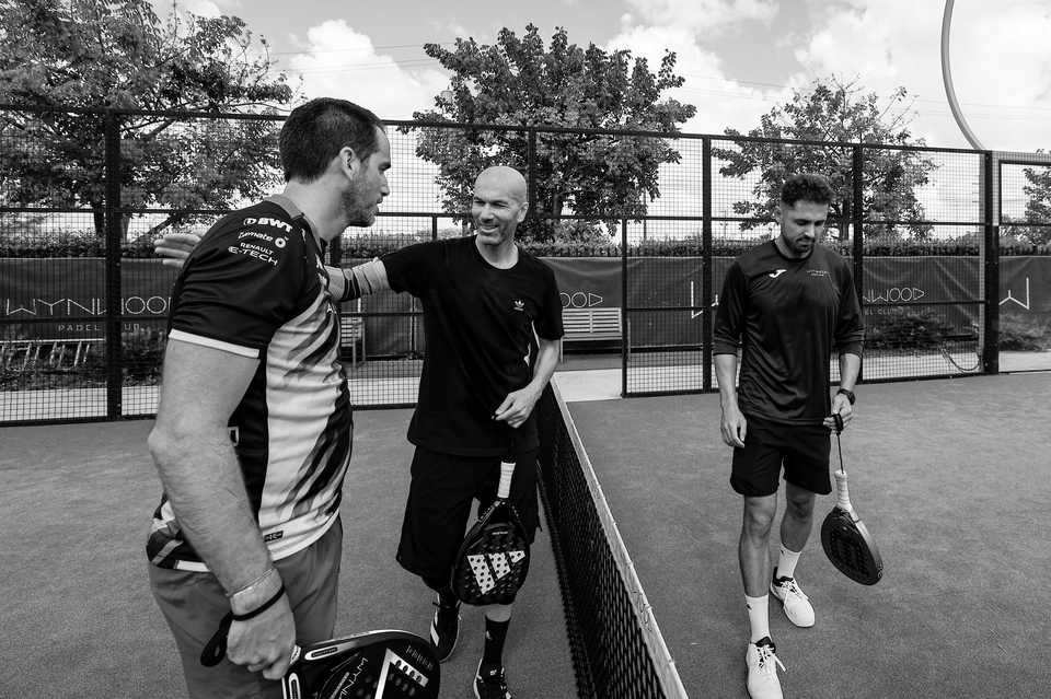 Padel courts at Wynwood Padel Club in Miami, FL
