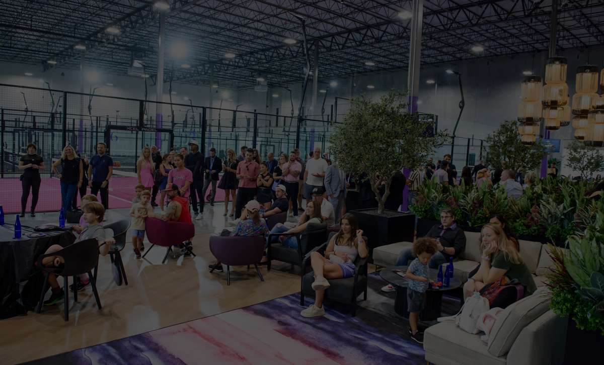 Padel courts at Xcel Padel West Palm in West Palm Beach, FL