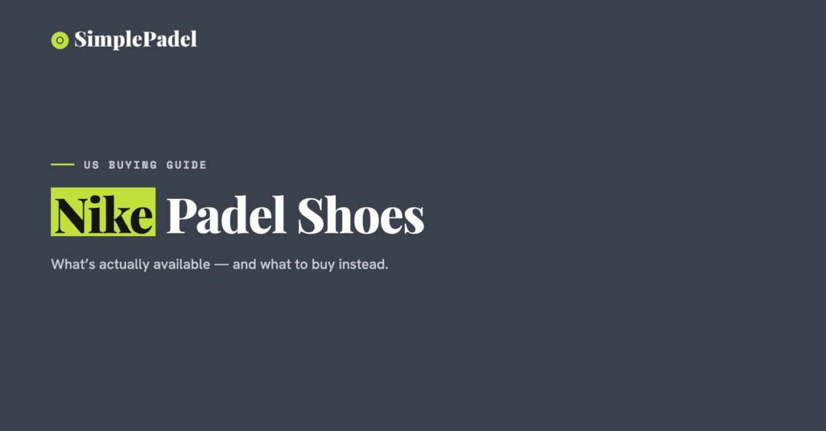 Nike padel shoes US guide banner