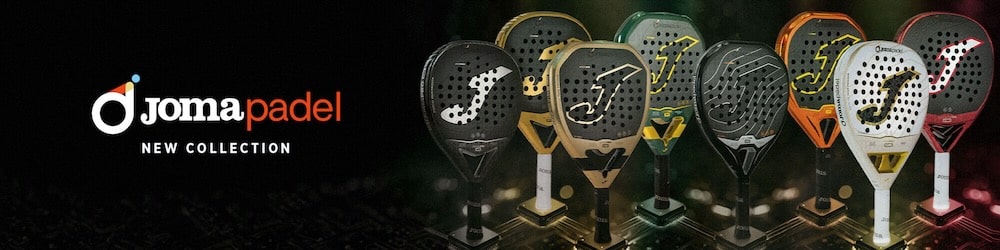 Joma padel rackets, including the Master and Open