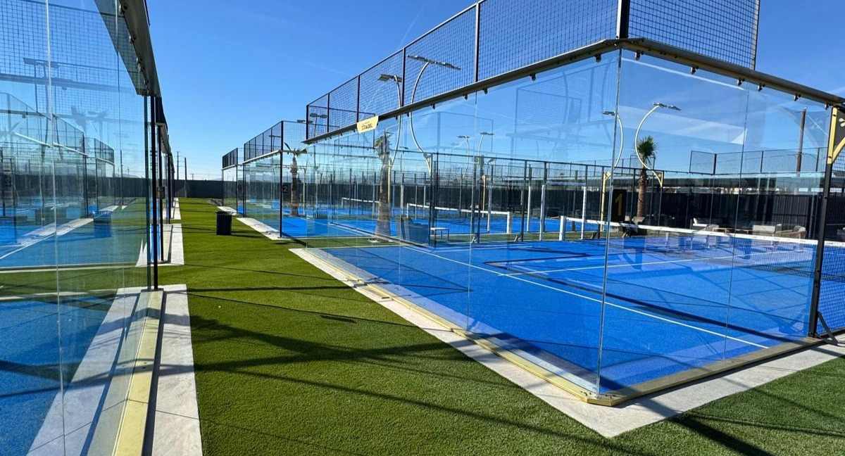 Padel courts at Padel 9 in El Paso, TX