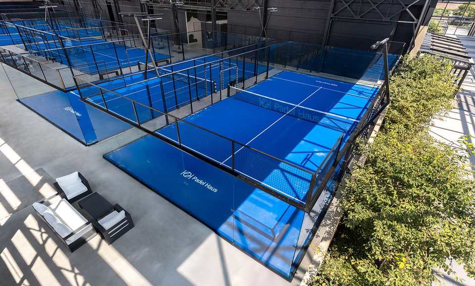 Padel courts at Padel Haus Atlanta in Atlanta, GA