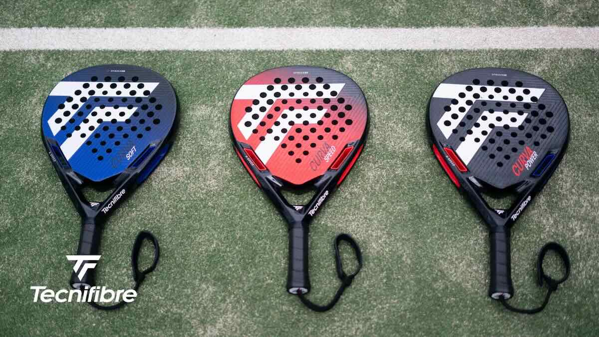 Tecnifibre padel rackets, including the Wall Master and Bomba