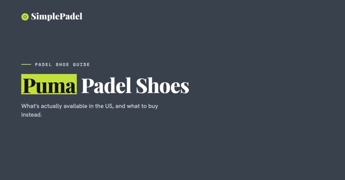 Puma padel shoes US guide banner