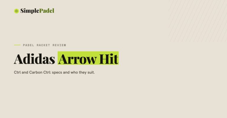 Adidas Arrow Hit padel racket review